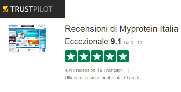 Recensioni integratori Myprotein